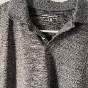 Amazon Essentials Charcoal Heather Polo